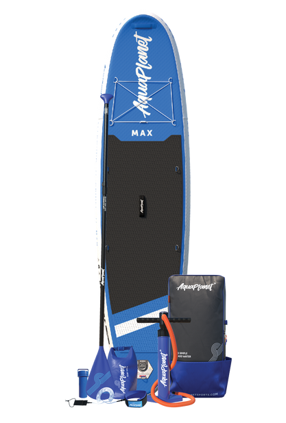 Ensemble de planche à pagaie gonflable Aquaplanet MAX 10'6″ - Bleu