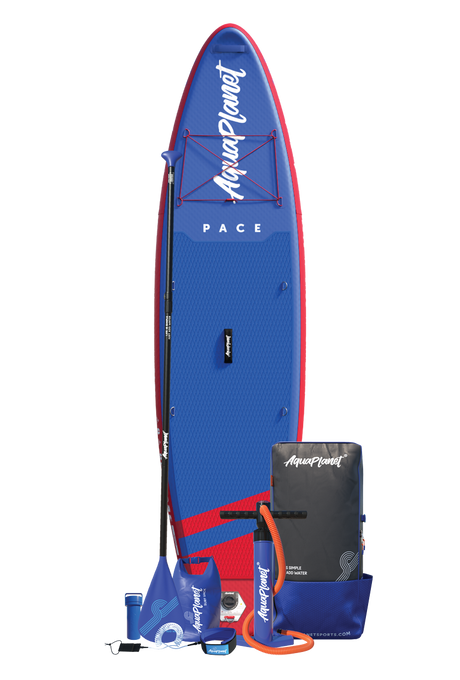 Ensemble de planche à pagaie gonflable Aquaplanet PACE 10'6″ - Rouge/Bleu