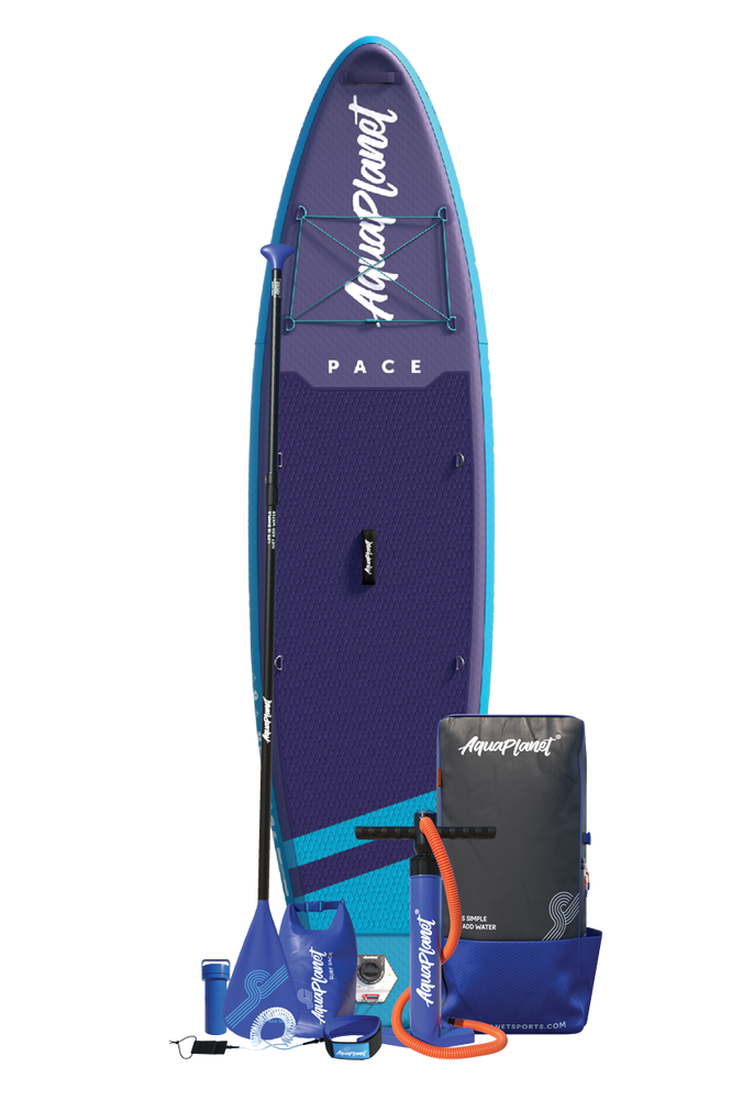 Ensemble de planche à pagaie gonflable Aquaplanet PACE 10'6″ - Bleu sarcelle/Midnight