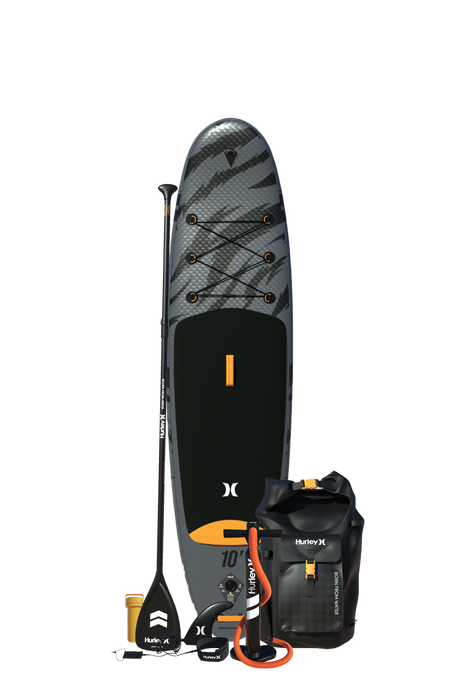 Pack planche à pagaie gonflable Hurley Advantage Black Tiger 10'
