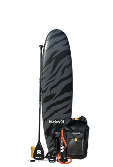 Pack planche à pagaie gonflable Hurley Advantage Black Tiger 10'