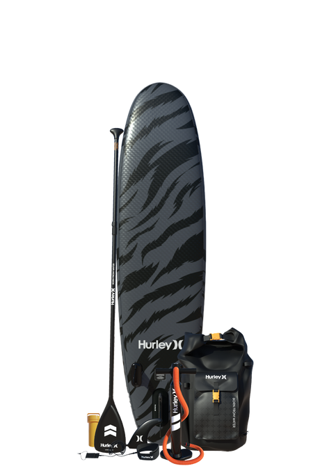 Pack planche à pagaie gonflable Hurley Advantage Black Tiger 10'