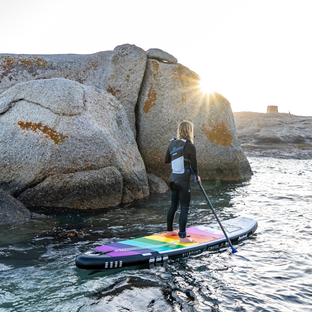 Ensemble de planche à pagaie gonflable Aquaplanet MAX 10'6″ - arc-en-ciel