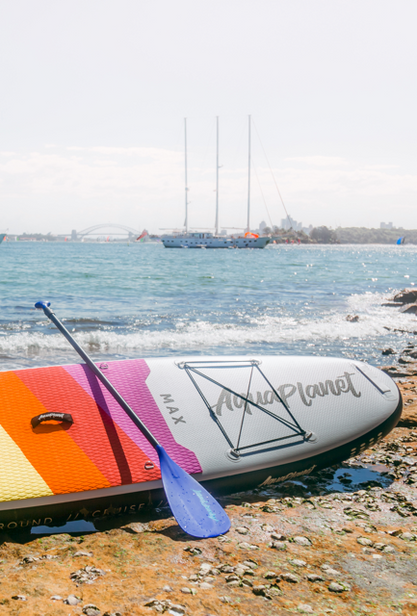 Ensemble de planche à pagaie gonflable Aquaplanet MAX 10'6″ - arc-en-ciel