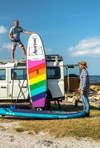 Ensemble de planche à pagaie gonflable Aquaplanet MAX 10'6″ - arc-en-ciel
