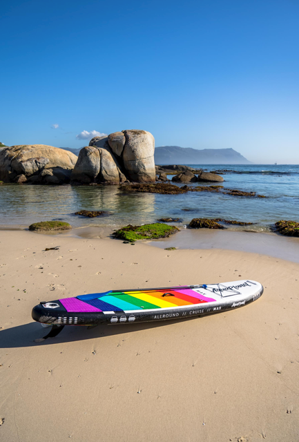 Ensemble de planche à pagaie gonflable Aquaplanet MAX 10'6″ - arc-en-ciel