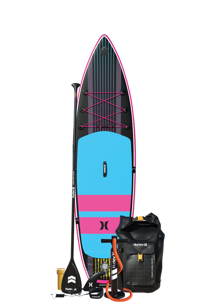 Pack planche à pagaie gonflable Hurley ApexTour Miami Neon 10'8