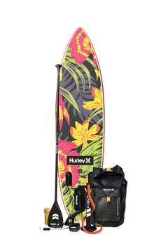 Pack planche à pagaie gonflable Hurley ApexTour Midnight Tropics 10'8"